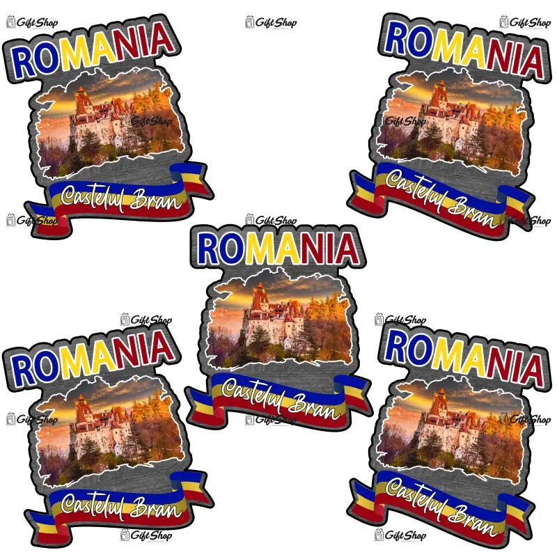 Castelul bran romania, magnet frigider mgs162